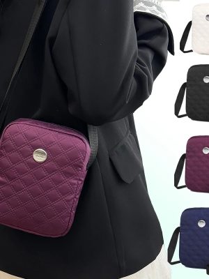 Unisex Neutral Color Shoulder Bag – Simple Travel & Photography Companion