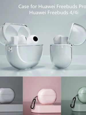 Transparent TPU Case for Huawei FreeBuds Pro / 4i – Luxury Silicone Cover with Keychain