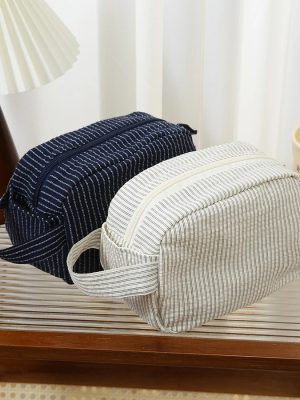 Large-Capacity Handheld Stationery Bag – Unisex Portable Organizer for Students & Travel